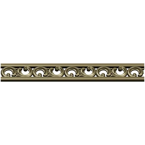 Декоративный багет с завитками - 3D модель STL для ЧПУ