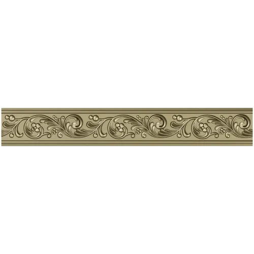 Багет с растительным орнаментом - 3D модель в формате STL для ЧПУ