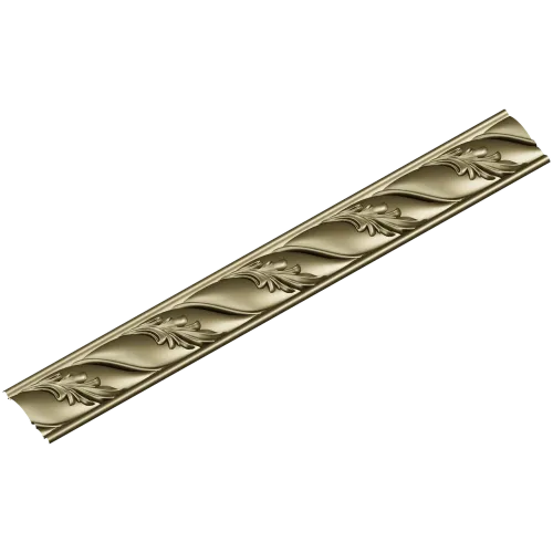 Acanthus Wave Baguette - STL 3D model for CNC carving