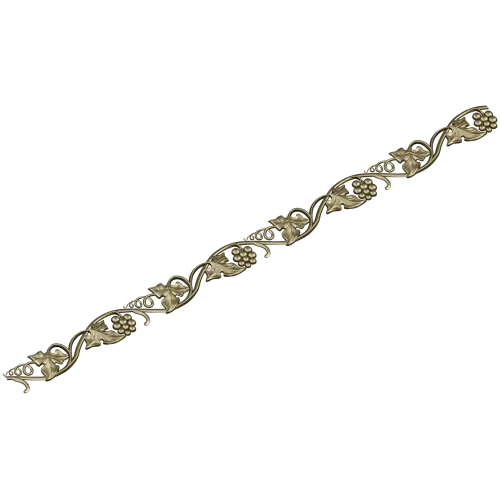 Grapevine baguette STL 3D model for CNC milling