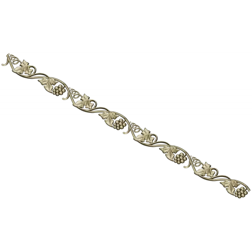 Grapevine baguette STL 3D model for CNC milling