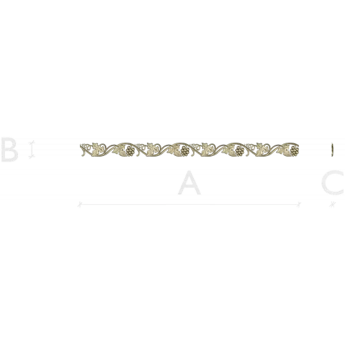 Grapevine baguette STL 3D model for CNC milling