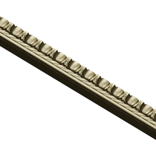 Classic Bead & Rope Baguette - STL 3D Model for CNC