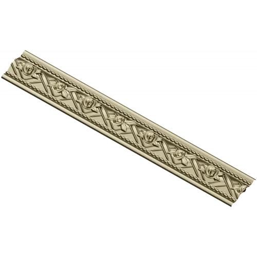 Багет с розами - декоративная 3D модель STL для ЧПУ