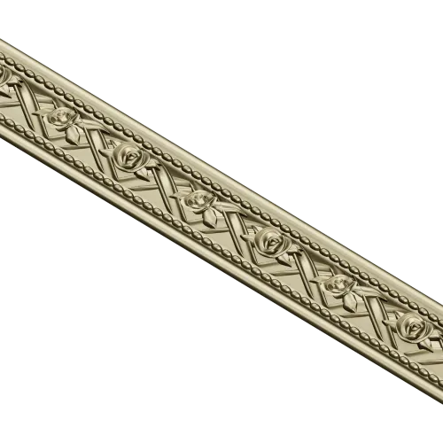 Багет с розами - декоративная 3D модель STL для ЧПУ