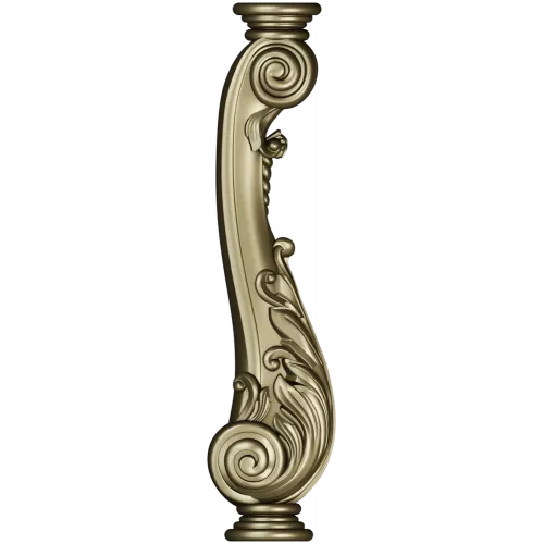 Carved Cabriole Leg STL Model for CNC