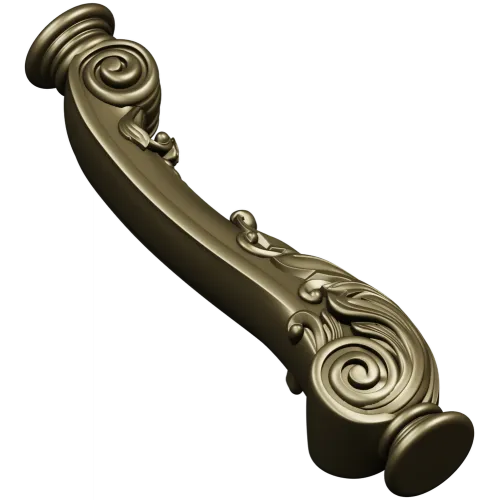 Carved Cabriole Leg STL Model for CNC