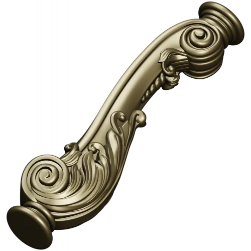 Carved Cabriole Leg STL Model for CNC