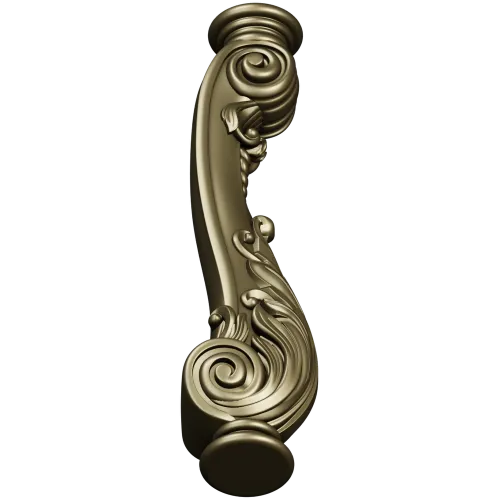 Carved Cabriole Leg STL Model for CNC