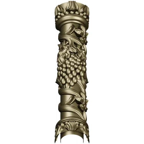 Балясина "Виноградная лоза" - 3D модель STL для ЧПУ