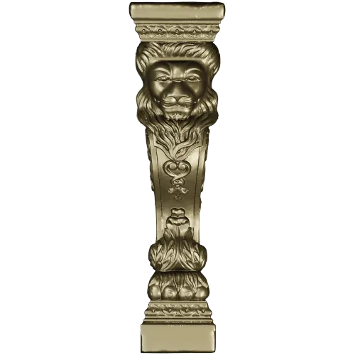 Regal Lion Baluster STL for CNC Milling