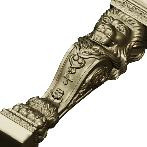 Regal Lion Baluster STL for CNC Milling