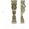 Regal Lion Baluster STL for CNC Milling