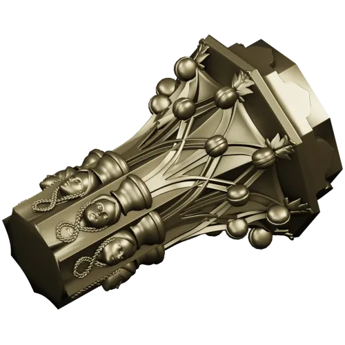 Декоративная балясина - 3D модель STL для ЧПУ, резная колонна
