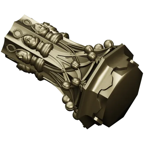 Декоративная балясина - 3D модель STL для ЧПУ, резная колонна