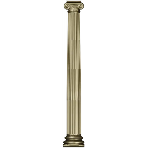 Ionic fluted column STL 3D model for CNC