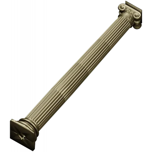 Ionic fluted column STL 3D model for CNC