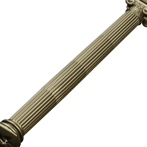 Ionic fluted column STL 3D model for CNC