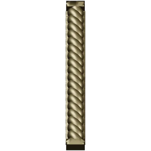 Rope-Twist Baluster STL 3D Model for CNC Milling