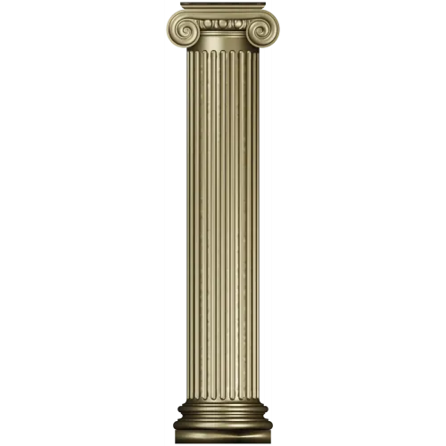 Ionic column STL 3D model for CNC router