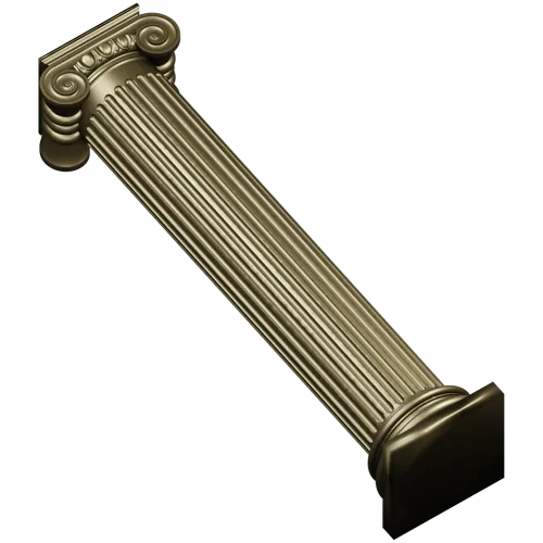 Ionic column STL 3D model for CNC router