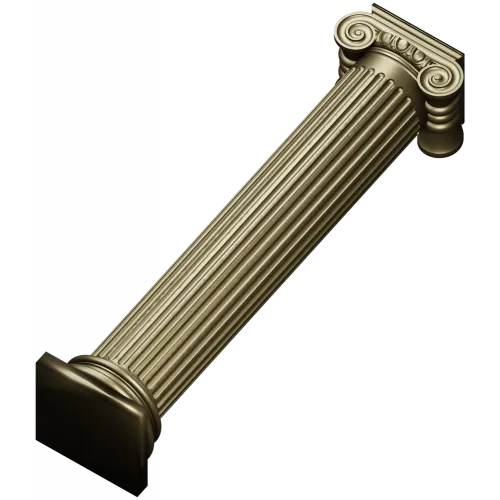 Ionic column STL 3D model for CNC router