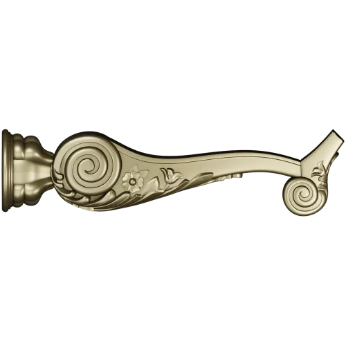 Ornate Acanthus Scroll STL model for CNC milling