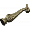 Ornate Acanthus Scroll STL model for CNC milling