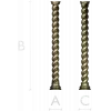 Spiral baluster 3D model STL for CNC routing