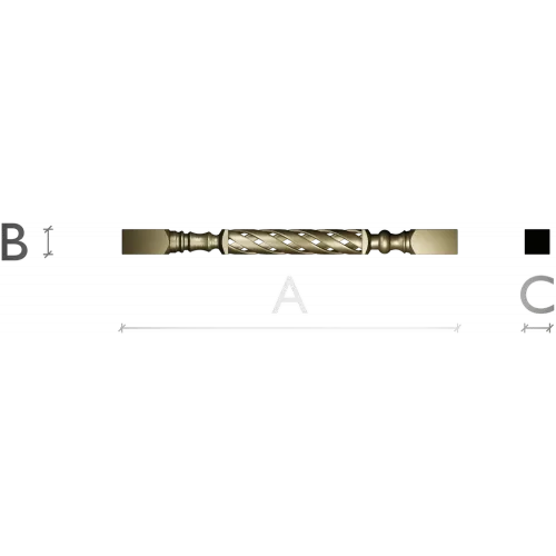 Витая балясина - STL модель для ЧПУ фрезера