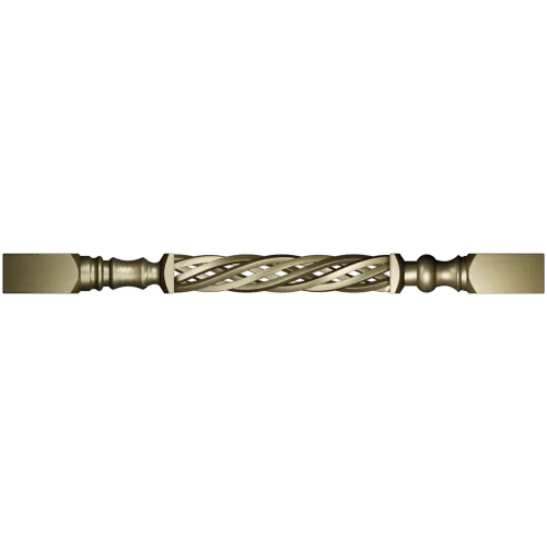 Helical Rope Baluster - STL 3D model for CNC