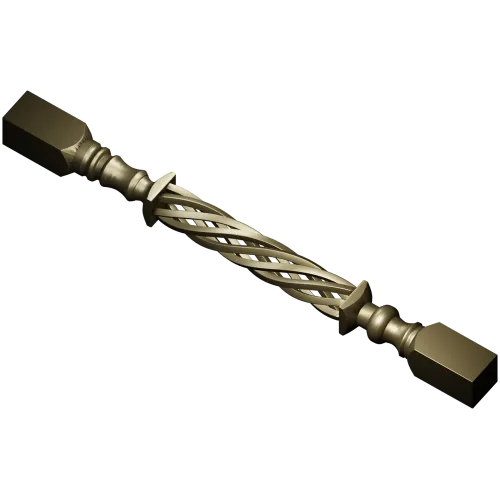 Helical Rope Baluster - STL 3D model for CNC