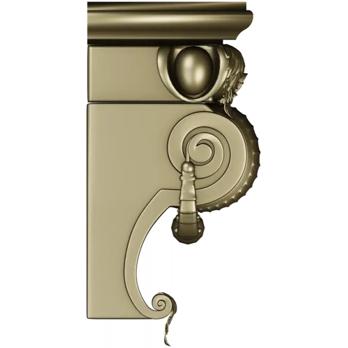 Volute Corbel 3D Model (STL) for CNC