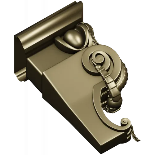 Volute Corbel 3D Model (STL) for CNC