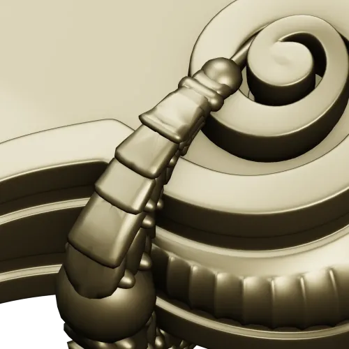 Volute Corbel 3D Model (STL) for CNC