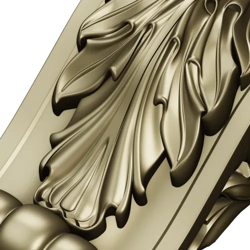 Acanthus Scroll Corbel - STL 3D model for CNC milling