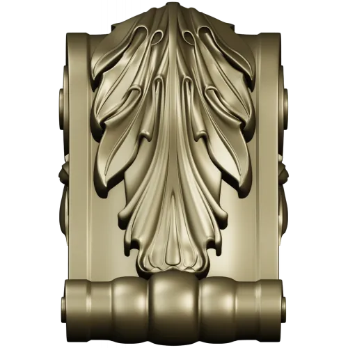 Acanthus Scroll Corbel - STL 3D model for CNC milling