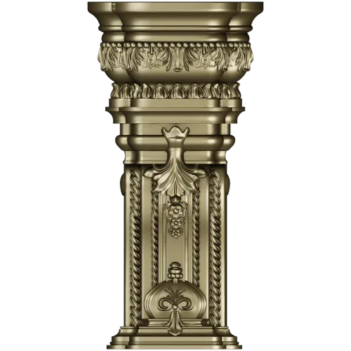 Imperial Acanthus Baluster - STL 3D model for CNC