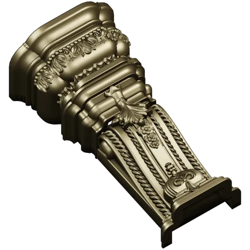 Imperial Acanthus Baluster - STL 3D model for CNC