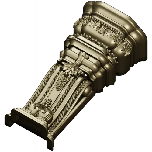 Imperial Acanthus Baluster - STL 3D model for CNC