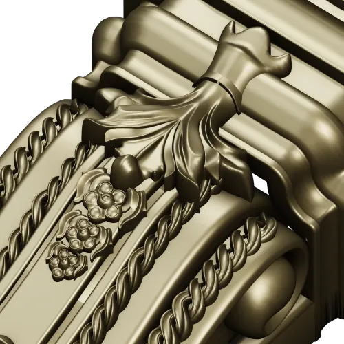 Imperial Acanthus Baluster - STL 3D model for CNC
