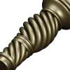 Spiral Twist Baluster - detailed STL 3D model for CNC milling