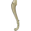 Rococo Scroll Furniture Leg - STL 3D model for CNC