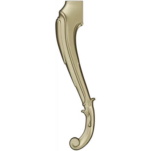 Rococo Scroll Furniture Leg - STL 3D model for CNC