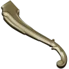 Rococo Scroll Furniture Leg - STL 3D model for CNC