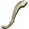 Rococo Scroll Furniture Leg - STL 3D model for CNC