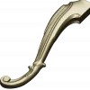 Rococo Scroll Furniture Leg - STL 3D model for CNC