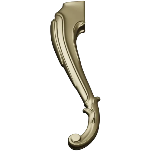 Rococo Scroll Furniture Leg - STL 3D model for CNC