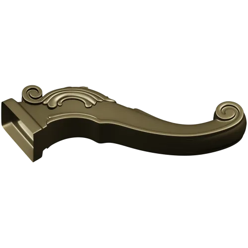 Auric Scroll - ornate furniture leg STL 3D model for CNC