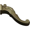 Auric Scroll - ornate furniture leg STL 3D model for CNC